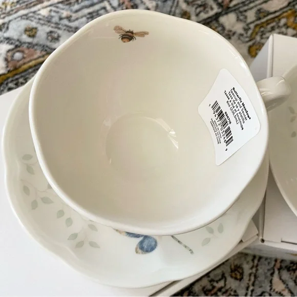 Lenox Butterfly Meadow cup & saucer x 2 - Picture 8 of 16